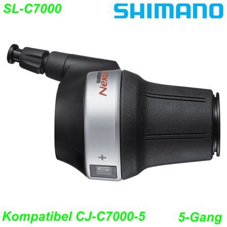 Shimano Schalthebel SL-C7000 Nexus rechts 5-G. Revoshift silber