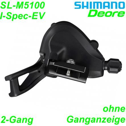 Shimano Schalthebel SL-M5100 I-Spec-EV links 2-Gang o/Ganganzeige Deore Rapidfire