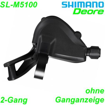 Shimano Schalthebel SL-M5100 Bride links 2-Gang o/Ganganzeige Deore Rapidfire