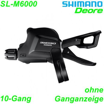 Shimano Schalthebel SL-M6000 rechts 10-Gang Deore Rapidfire ohne Gananzeige