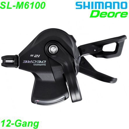 Shimano Schalthebel SL-M6100 Bride rechts 12-G. Deore m/Ganganzeige Rapidfire