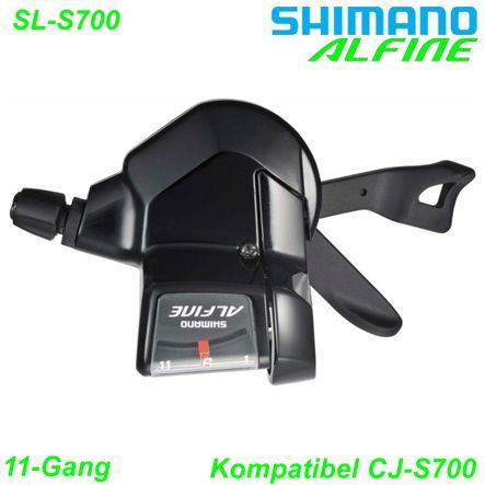 Schalthebel SL-S700- Alfine CJ-S700- rechts 11-Gang schwarz RF