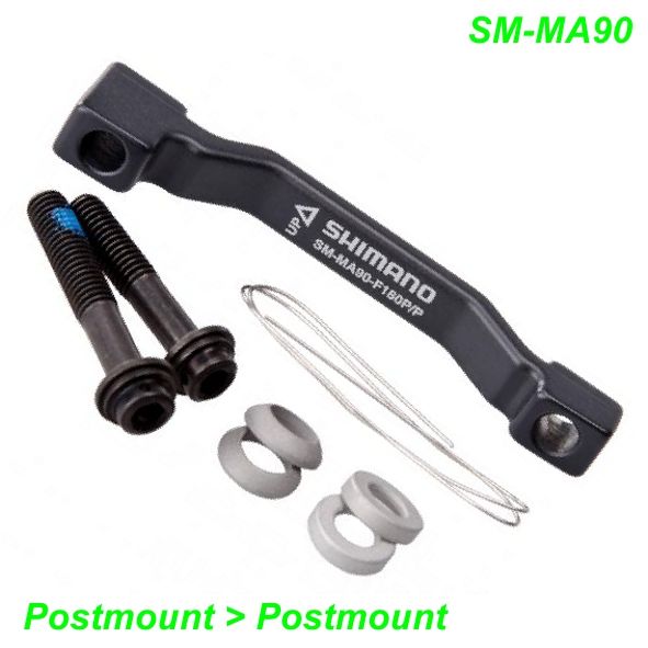 Shimano Adapter SM-MA90 Postmount/Postmount Ø 180 mm vorne m/Schrauben
