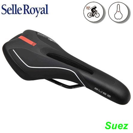 Selle Royal Sattel 15° SUEZ Deep channel MTB  Racing schwarz 261 gr