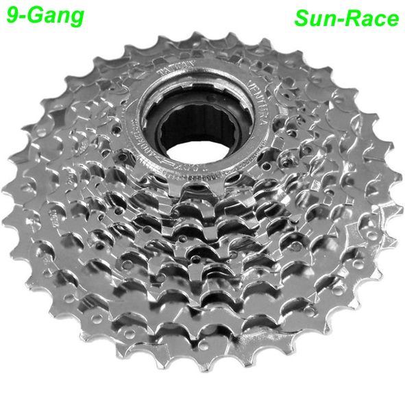 Sun Race Freilauf Kassette 9-G. 13-32 Zähne AMF Shimano kompatibel silber