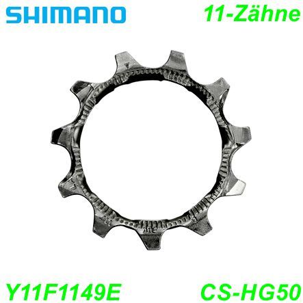 Shimano Kassettenritzel 8-G. CS-HG50 11  Zähne m/Distanzring Y11F1149F