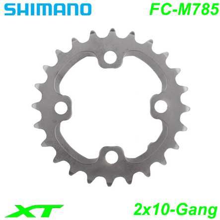 Shimano Kettenblatt 2x10-G FC-M785 AJ 28 Z. Ø 64 XT silber Y1ML28000