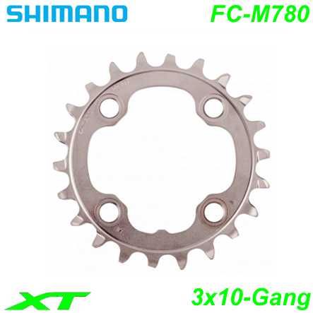 Shimano Kettenblatt 3x10-G. FC-M780 FC-T781 AE 24 Z. Ø 64 XT silber Y1MM24000