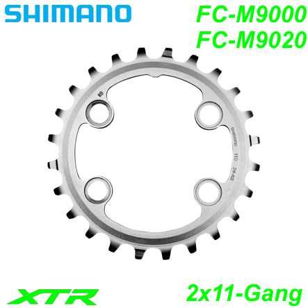 Shimano Kettenblatt 2x11-G. FC-M9000 FC-M9020 XTR 24 Zähne Ø 64 Y1PV24000