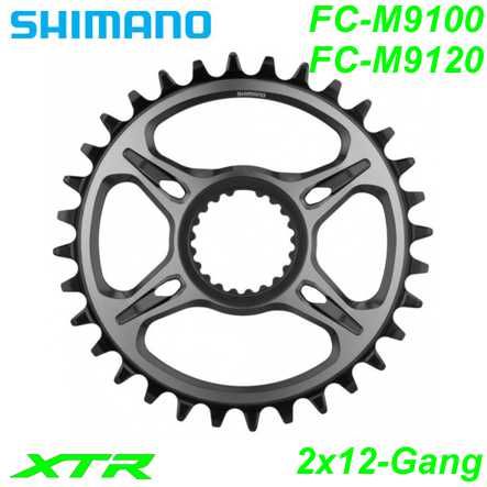 Shimano Kettenblatt 2x12-G. FC-M9100 XTR 38 Zähne Y1X298010